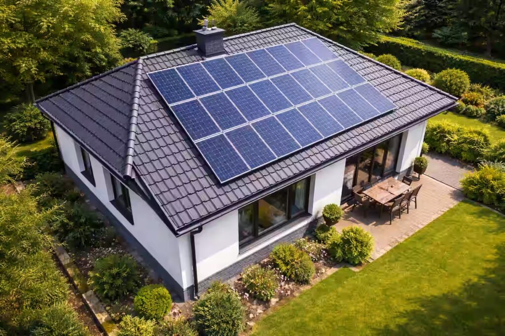 Wyczyszczone PV z pomocą drona myjącego w Radomiu