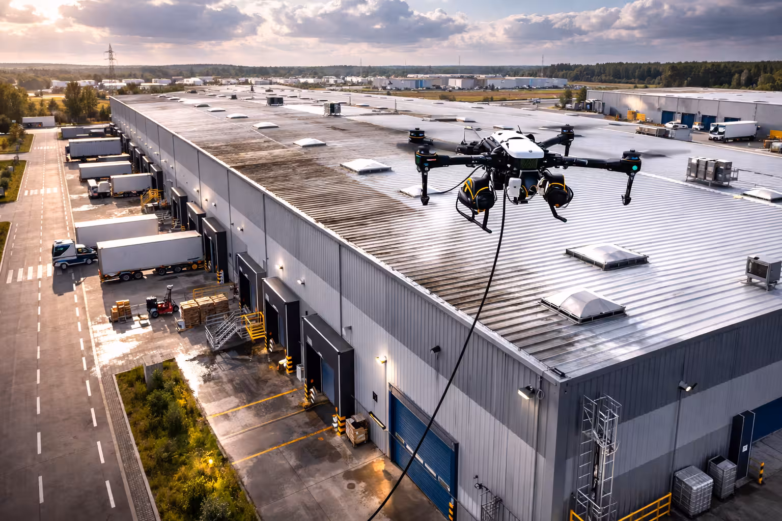 Mycie trudno dostępnych powierzchni dronem - Radom i okolice